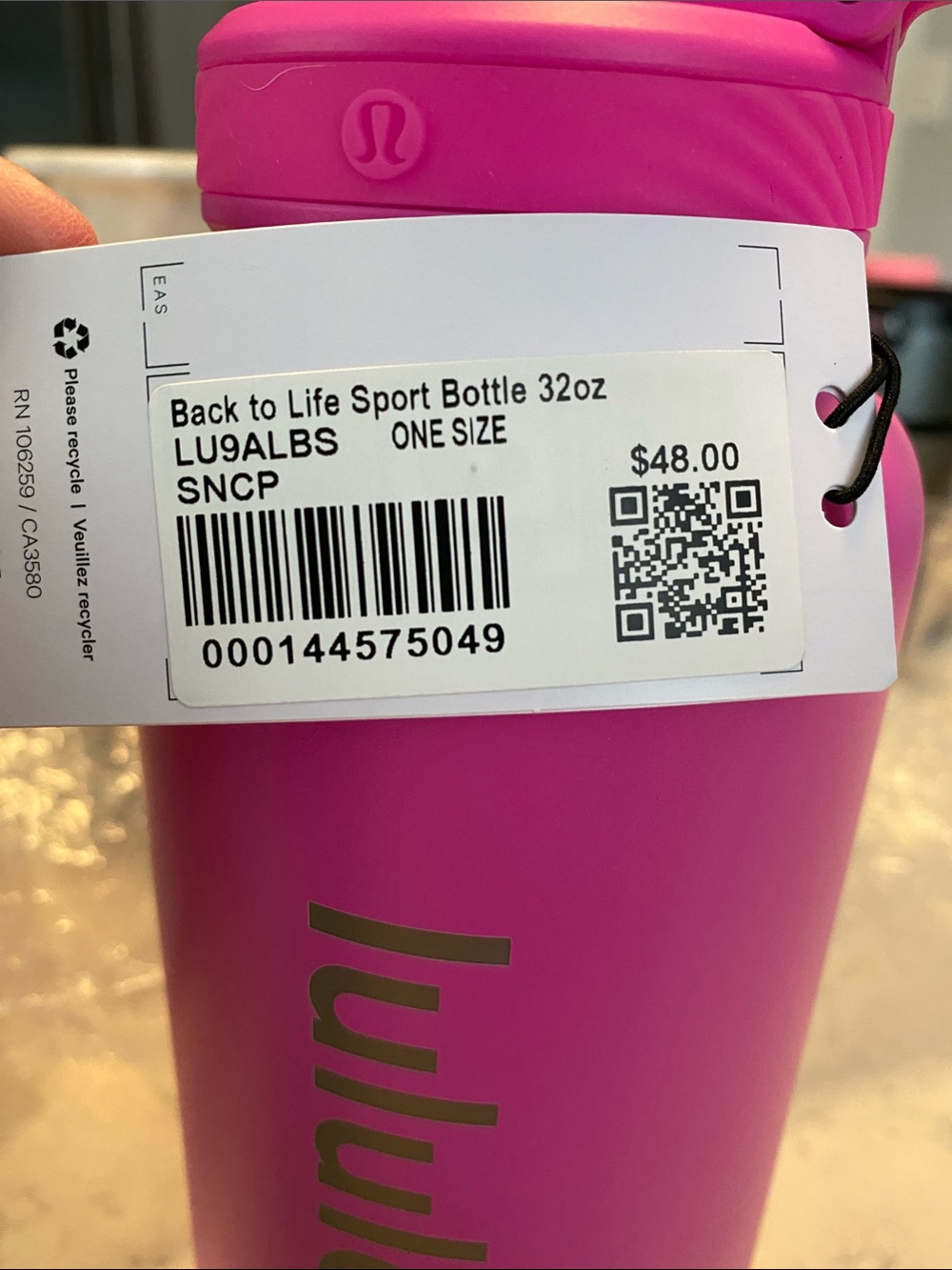 lululemon athletica Back to Life Sport Bottle in Bright Pink